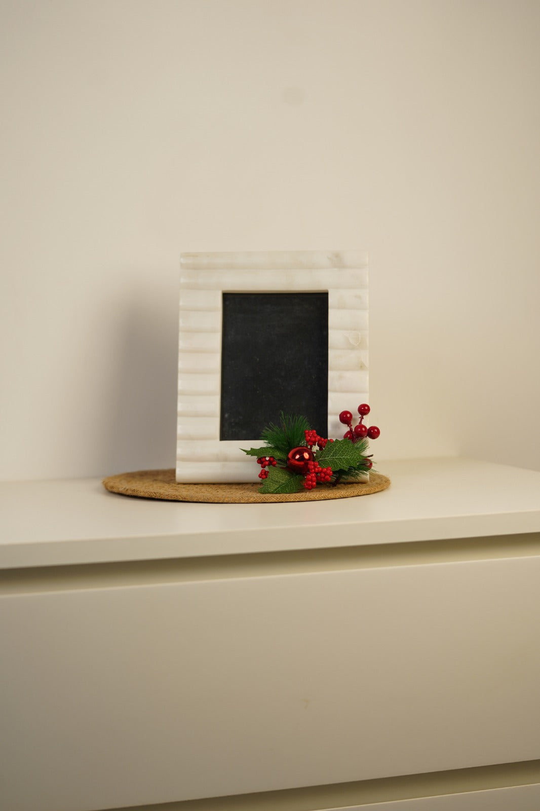 white rock marble frame